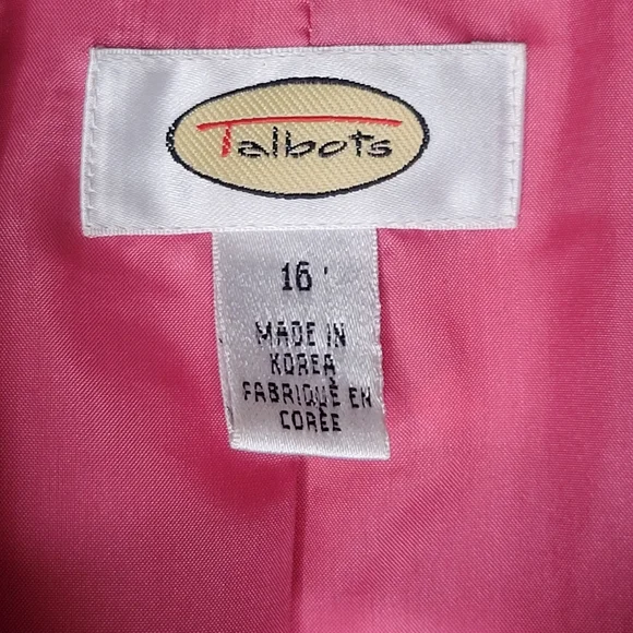Talbots Pink Silk Blazer, Size 16, Excellent Condition! - Picture 4 of 8